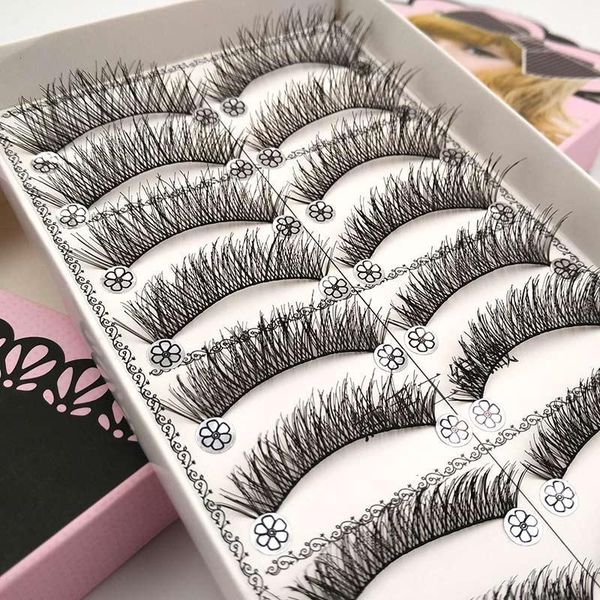 pairs natural false eyelashes strip makeup tools cosmetics handmade crossing lashes black fake eye l021
pairs natural false eyelashes strip makeup tools cosmetics handmade crossing lashes black fake eye l021