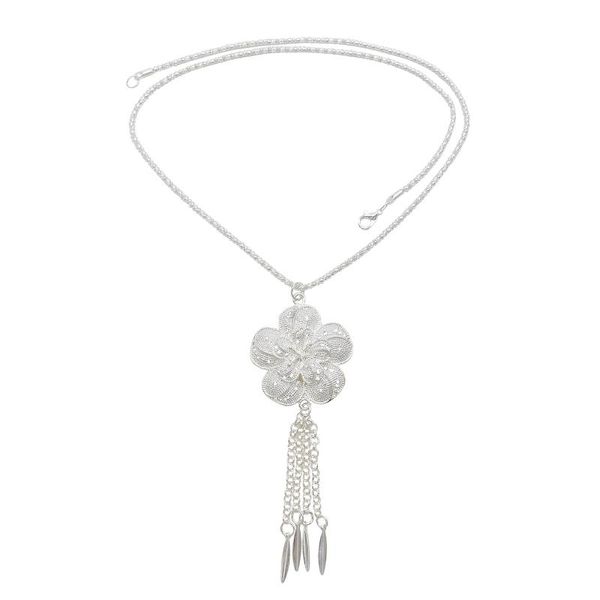pendant necklaces european&american necklace silver-plated hollow flower chain tassel leaf fashion simple sweater
pendant necklaces european&american necklace silver-plated hollow flower chain tassel leaf fashion simple sweater