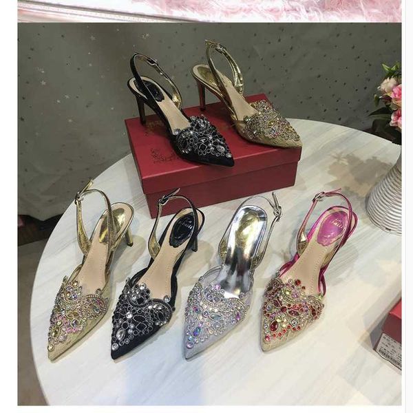 sandals summer style stiletto pointed toe rhinestone buckle lace baotou bridal wedding shoes banquet dress all-match female, Black
sandals summer style stiletto pointed toe rhinestone buckle lace baotou bridal wedding shoes banquet dress all-match female, Black