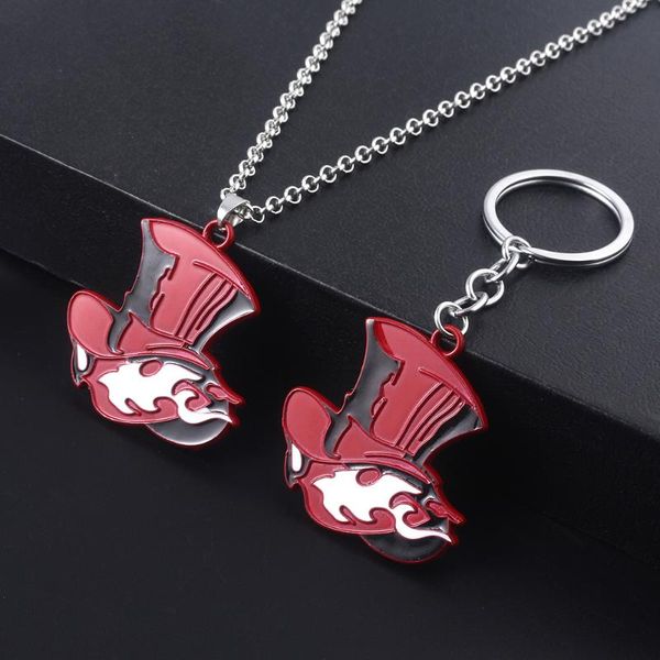 keychains anime persona 5 p5 keychain red hat take your heart logo pendant keyring for game fans bag car key holder cosplay jewelry, Silver
keychains anime persona 5 p5 keychain red hat take your heart logo pendant keyring for game fans bag car key holder cosplay jewelry, Silver