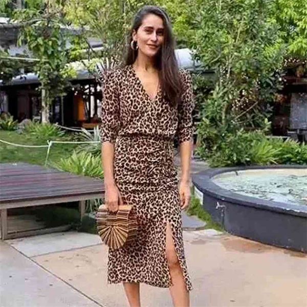 foridol leopard print slit dress women v neck long maxi autumn winter party dress ruched ladies dress vestidos 210415, Black;gray
foridol leopard print slit dress women v neck long maxi autumn winter party dress ruched ladies dress vestidos 210415, Black;gray
