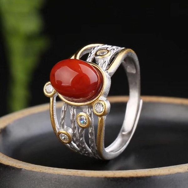 vintage natural nanhong agate rings sterling 925 silver fine jewelry wedding engagement party for women lady girl gift box cluster, Golden;silver
vintage natural nanhong agate rings sterling 925 silver fine jewelry wedding engagement party for women lady girl gift box cluster, Golden;silver