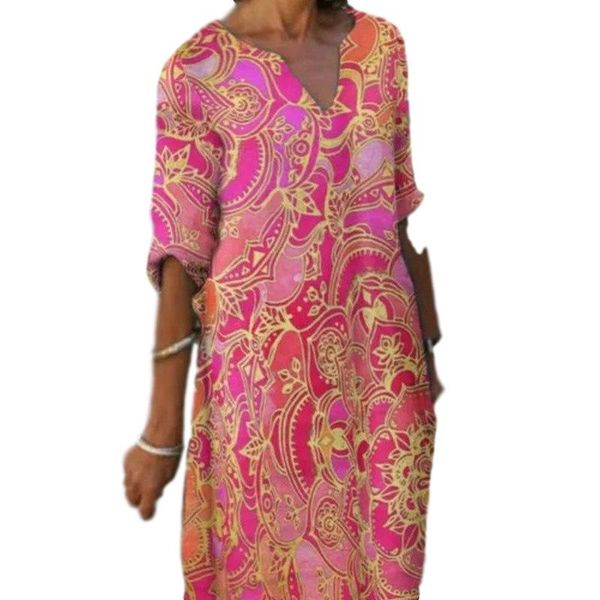 8colors women dresses summer 2021 fashion casual large size loose waist v neck print temperamental mid-sleeve multicolor dress, Black;gray
8colors women dresses summer 2021 fashion casual large size loose waist v neck print temperamental mid-sleeve multicolor dress, Black;gray