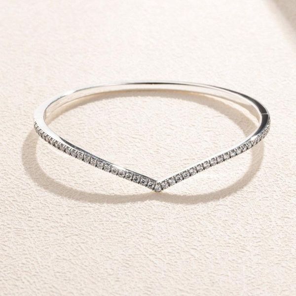 charm bracelets 925 sterling silver shimmering wishes bangle bracelet with clear cz for women fit european beads jewelry, Golden;silver
charm bracelets 925 sterling silver shimmering wishes bangle bracelet with clear cz for women fit european beads jewelry, Golden;silver