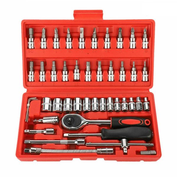 hand tools 46pcs ratchet wrench socket set metric 1/4'' drive screwdriver with box
hand tools 46pcs ratchet wrench socket set metric 1/4'' drive screwdriver with box