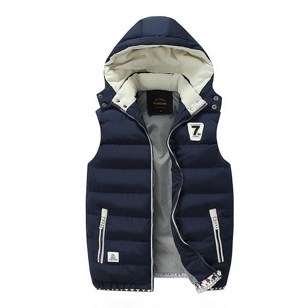 men's vests autumn winter men cotton-padded waistcoat mens plus size 5xl warm sleeveless jacket brand hooded thicken coats rky0, Black;white
men's vests autumn winter men cotton-padded waistcoat mens plus size 5xl warm sleeveless jacket brand hooded thicken coats rky0, Black;white
