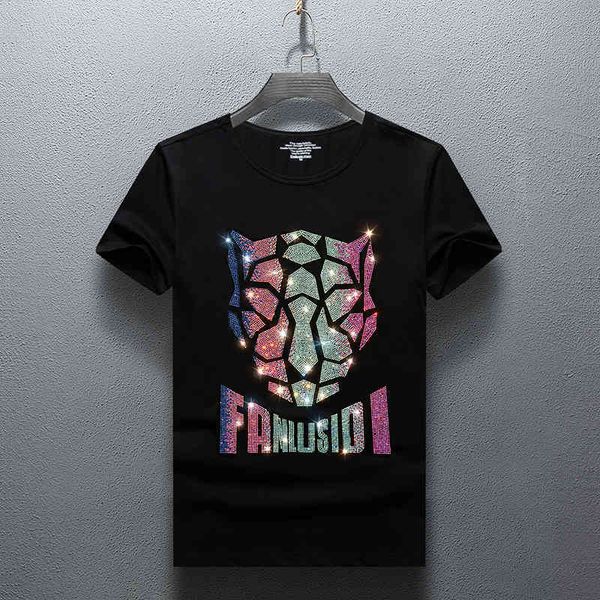 men's t-shirts summer m'en diamond t-shirt short sleeve social spirit boy plus-size m-7xl rhinestones fashionable hmwu, White;black
men's t-shirts summer m'en diamond t-shirt short sleeve social spirit boy plus-size m-7xl rhinestones fashionable hmwu, White;black