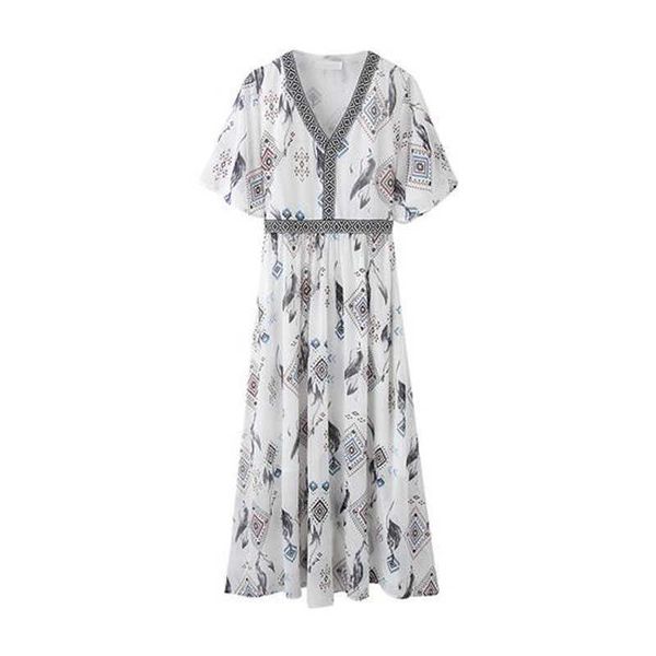 perhaps u print dress v neck short sleeve long dress elegant summer women female d1192 210529, Black;gray
perhaps u print dress v neck short sleeve long dress elegant summer women female d1192 210529, Black;gray