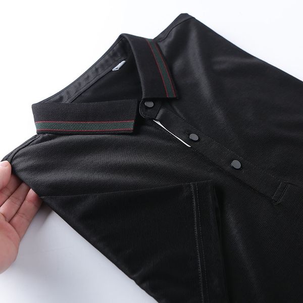 off the counter lapel short sleeve business casual thin breathable comfortable polo shirt t-shirt, White;black
off the counter lapel short sleeve business casual thin breathable comfortable polo shirt t-shirt, White;black