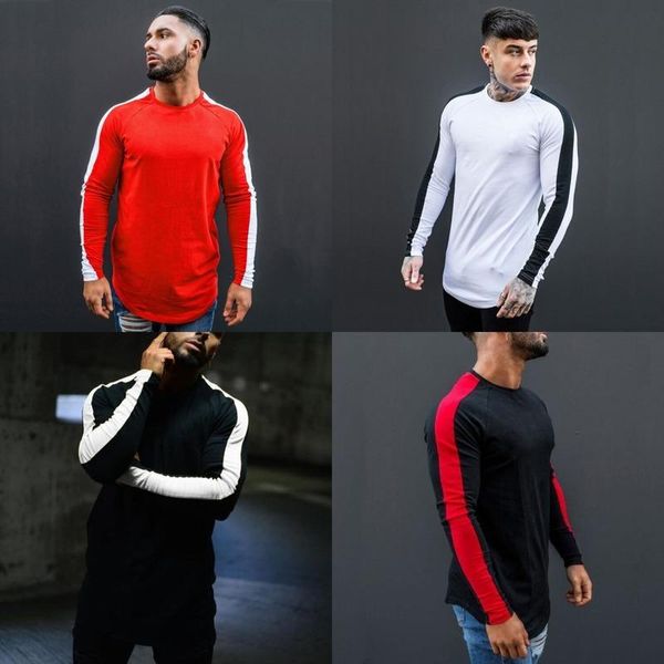 men's t-shirts 2021 autumn men tshirt long sleeve cotton fashion sport quality male leisure splicing o-neck tee shirt homme, White;black
men's t-shirts 2021 autumn men tshirt long sleeve cotton fashion sport quality male leisure splicing o-neck tee shirt homme, White;black