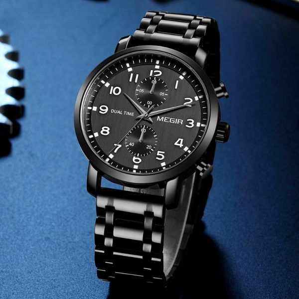 wristwatches megir watch luxury business quartz mens watches sport military men full steel chronograph waterproof relogio masculino, Slivery;brown
wristwatches megir watch luxury business quartz mens watches sport military men full steel chronograph waterproof relogio masculino, Slivery;brown