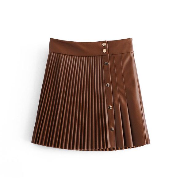 summer style european and american fashion high waist slim-breasted faux leather pleated female mini skirt skirts, Black
summer style european and american fashion high waist slim-breasted faux leather pleated female mini skirt skirts, Black