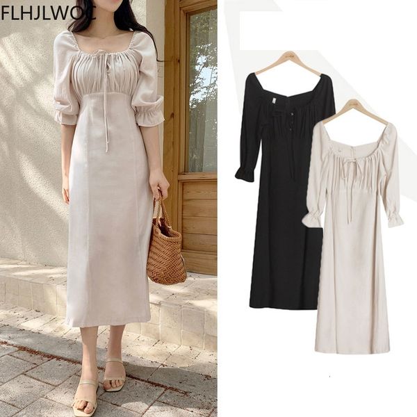 casual dresses korea chic cute sweet date girls feminine women solid color japanese design retro vintage sleeve long r21j, Black;gray
casual dresses korea chic cute sweet date girls feminine women solid color japanese design retro vintage sleeve long r21j, Black;gray
