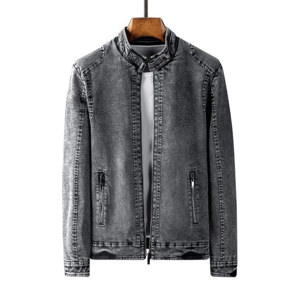 men's jackets autumn casual urban leisure slim stand collar solid color men denim jacket zipper mens vcnp, Black;brown
men's jackets autumn casual urban leisure slim stand collar solid color men denim jacket zipper mens vcnp, Black;brown