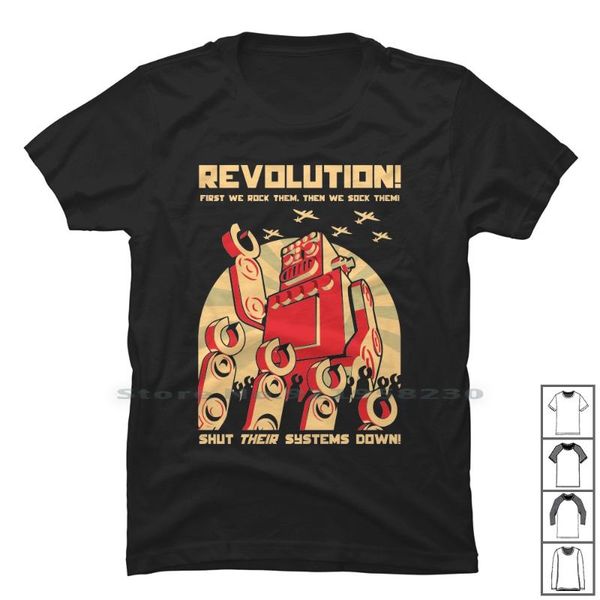 men's t-shirts robot revolution t shirt 100% cotton evolution music humor fun ny funny, White;black
men's t-shirts robot revolution t shirt 100% cotton evolution music humor fun ny funny, White;black