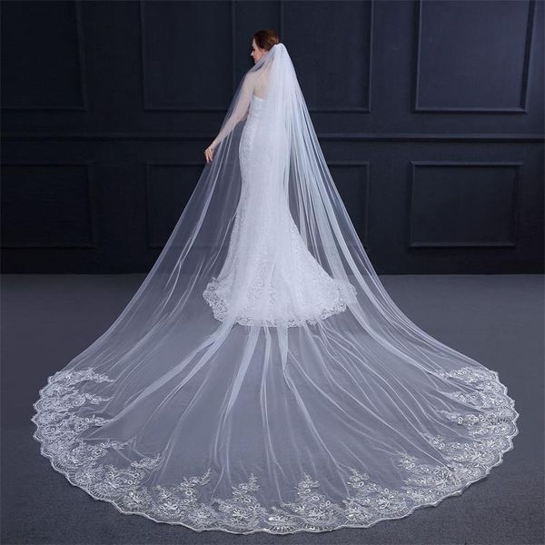 bridal veils 2021 long wedding for 3 meter lace edge with comb white ivory cathedral accessories bride veu veil, Black
bridal veils 2021 long wedding for 3 meter lace edge with comb white ivory cathedral accessories bride veu veil, Black