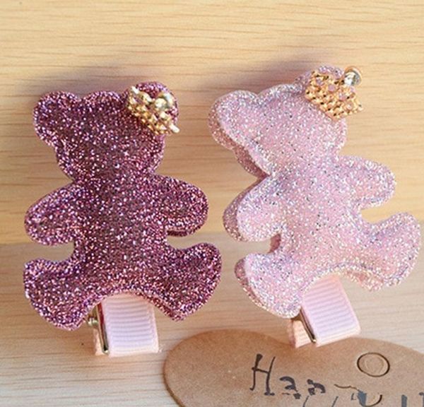 2021 2pcs/lot baby girls hair accessories sequin heart bear shiny fabrics and crown hair clip kids children hairpin, Slivery;white
2021 2pcs/lot baby girls hair accessories sequin heart bear shiny fabrics and crown hair clip kids children hairpin, Slivery;white