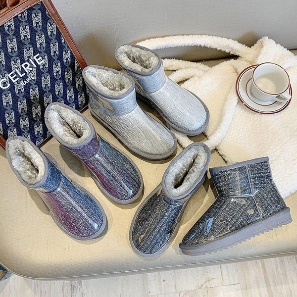 boots women's snow plus velvet padded shoes winter warm autumn and cotton fashionable comfortable, Black
boots women's snow plus velvet padded shoes winter warm autumn and cotton fashionable comfortable, Black