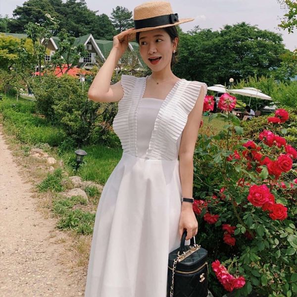 casual dresses dress women clothessouth gentle square collar organ edge stitching design lace up waist show thin flying s py1t, Black;gray
casual dresses dress women clothessouth gentle square collar organ edge stitching design lace up waist show thin flying s py1t, Black;gray