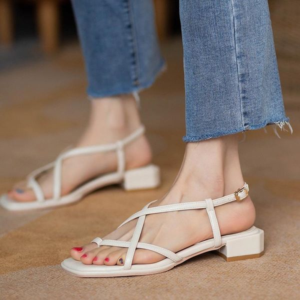 sandals 2021 women cross straps open toe pu leather square thong summer ankle flats non-slip dress beach shoes, Black
sandals 2021 women cross straps open toe pu leather square thong summer ankle flats non-slip dress beach shoes, Black