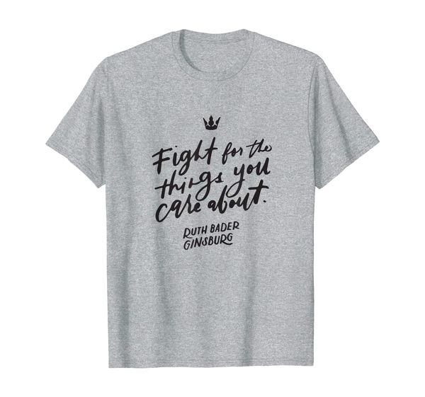 womens fight for the things you care about t-shirt rbg, White;black
womens fight for the things you care about t-shirt rbg, White;black