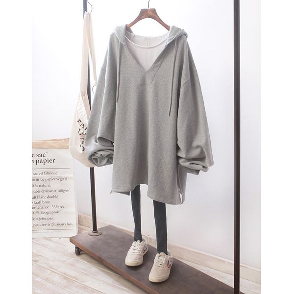 welfare ~ 2021 spring autumn new loose medium and long casual hooded sweater thin coat, Black
welfare ~ 2021 spring autumn new loose medium and long casual hooded sweater thin coat, Black