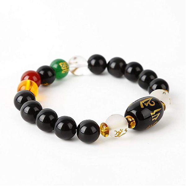 beaded, strands feng shui obsidian bracelet five- wealth porsperity and good luck attract gift women men bead bracelets, Black
beaded, strands feng shui obsidian bracelet five- wealth porsperity and good luck attract gift women men bead bracelets, Black