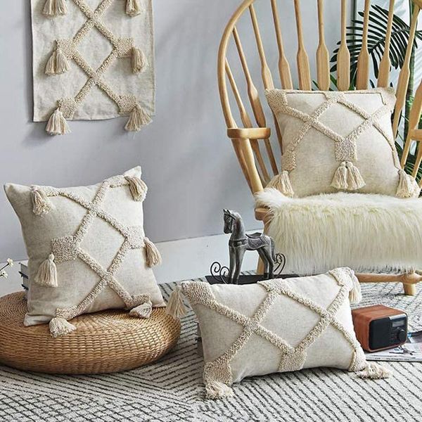 cushion/decorative pillow linen cushion cover 45x45cm/30x50cm beige boho style tassles for home decoration netural living room bedroom
cushion/decorative pillow linen cushion cover 45x45cm/30x50cm beige boho style tassles for home decoration netural living room bedroom