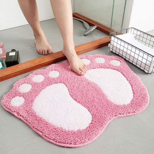 bath mats non slip soft absorbent flocking shaggy bathroom fashion cute footprints big feet mat on foot pad rug household itemst
bath mats non slip soft absorbent flocking shaggy bathroom fashion cute footprints big feet mat on foot pad rug household itemst