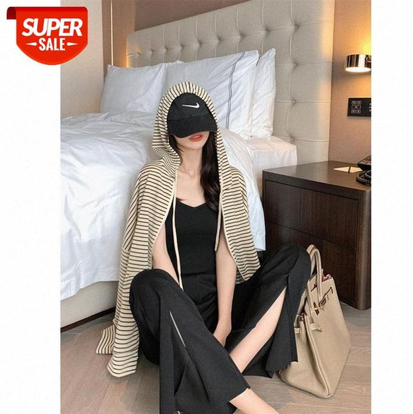 dress jacket women's korean loose b wear casual cardigan hooded sweater thin #yn3h, White
dress jacket women's korean loose b wear casual cardigan hooded sweater thin #yn3h, White