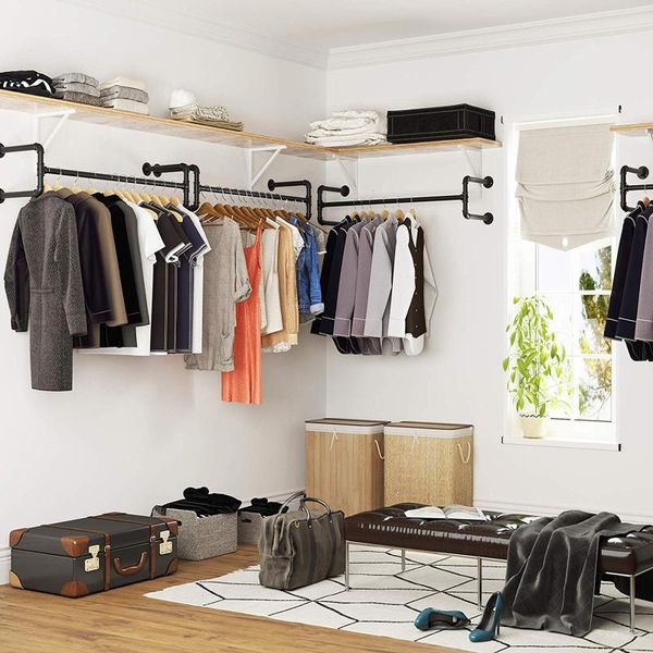 hangers & racks garment clothes closet storage rack wall mount rail hanging iron pipe organiser
hangers & racks garment clothes closet storage rack wall mount rail hanging iron pipe organiser