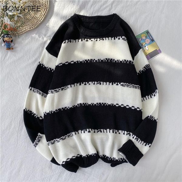 men's sweaters patchwork designs men simple harajuku autumn winter pullovers korean style fashion knitted loose warm teens trendy, White;black
men's sweaters patchwork designs men simple harajuku autumn winter pullovers korean style fashion knitted loose warm teens trendy, White;black