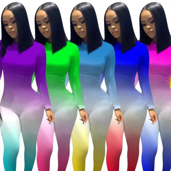 gradient print long sleeve sport women romper bodycon bandage skinny bodysuit streetwear fall winter one piece outfits, Black;white
gradient print long sleeve sport women romper bodycon bandage skinny bodysuit streetwear fall winter one piece outfits, Black;white