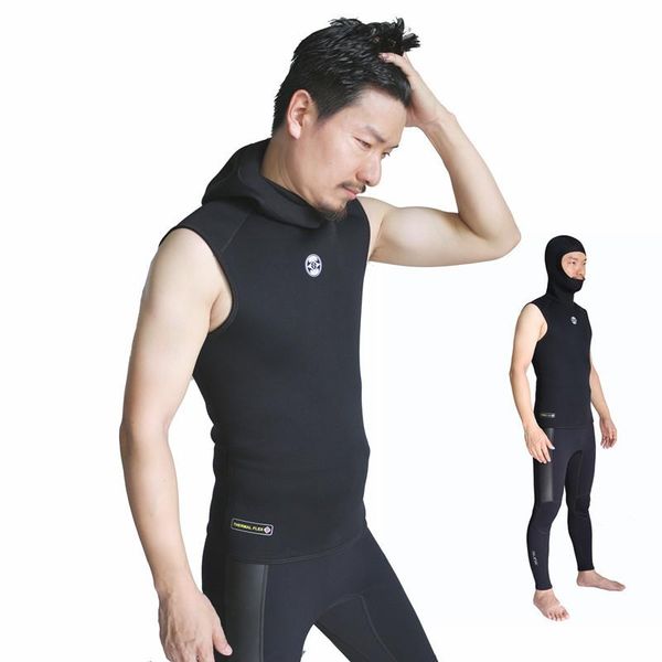 3mm neoprene wetsuit sleeveless jacket men hooded scuba diving vest for snorkeling spearfishing surfing kite basic skin wet suit swim wear
3mm neoprene wetsuit sleeveless jacket men hooded scuba diving vest for snorkeling spearfishing surfing kite basic skin wet suit swim wear
