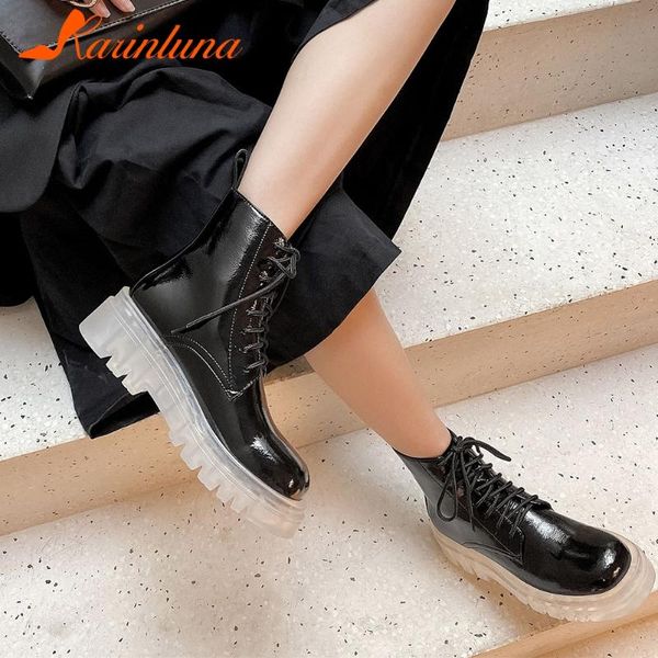 boots karin shoes woman big size 40 leisure round toe cross-tied ankle autumn ladies solid suqare thick heels, Black
boots karin shoes woman big size 40 leisure round toe cross-tied ankle autumn ladies solid suqare thick heels, Black
