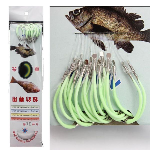 12-30# luminous fishing hook with line barbed hooks tackle accessories steel pesca string
12-30# luminous fishing hook with line barbed hooks tackle accessories steel pesca string