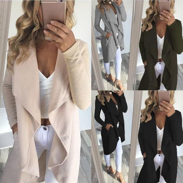 fashion womens casual lapel collar windbreaker overcoat duster ladies long sleeve straight type coat jacket 1, Tan;black
fashion womens casual lapel collar windbreaker overcoat duster ladies long sleeve straight type coat jacket 1, Tan;black