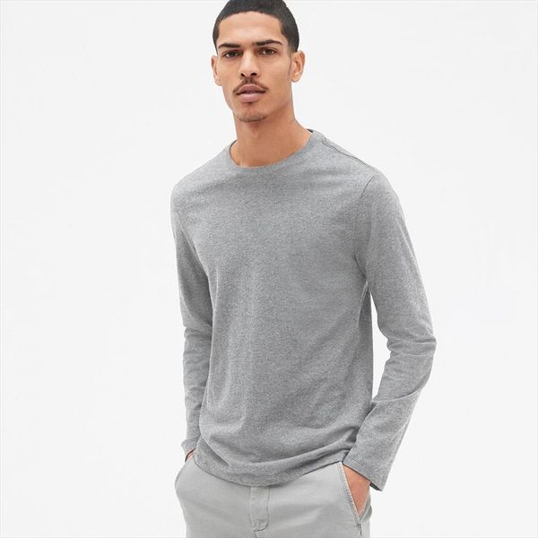 solid long sleeve autumn cotton mens t shirts casual blant black white gray red navy blue brand clothing, White;black
solid long sleeve autumn cotton mens t shirts casual blant black white gray red navy blue brand clothing, White;black