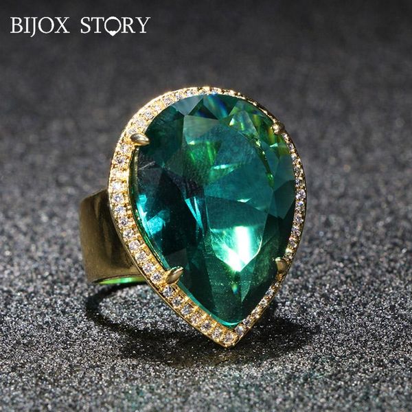 cluster rings bijox story 925 sterling silver ring with water drop shaped emerald gemstones for women fine jewellery wedding party gifts, Golden;silver
cluster rings bijox story 925 sterling silver ring with water drop shaped emerald gemstones for women fine jewellery wedding party gifts, Golden;silver