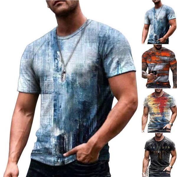 men's t-shirts summer men plus size printed casual male short sleeve crew neck fitness tees, White;black
men's t-shirts summer men plus size printed casual male short sleeve crew neck fitness tees, White;black
