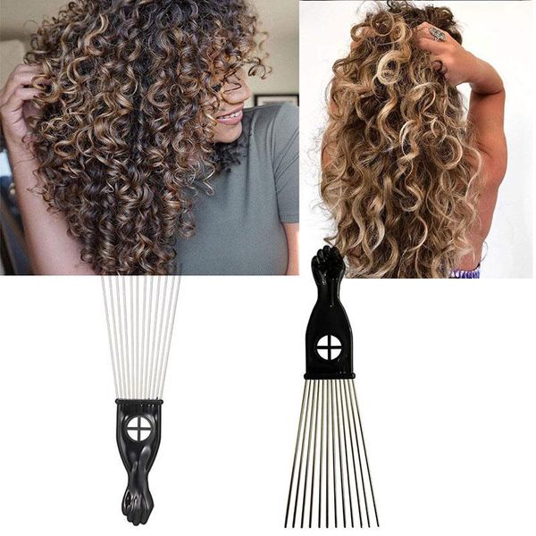 hair brushes steel needle comb black professional for haircutting & hairdressing men's styling tool pick, Silver
hair brushes steel needle comb black professional for haircutting & hairdressing men's styling tool pick, Silver