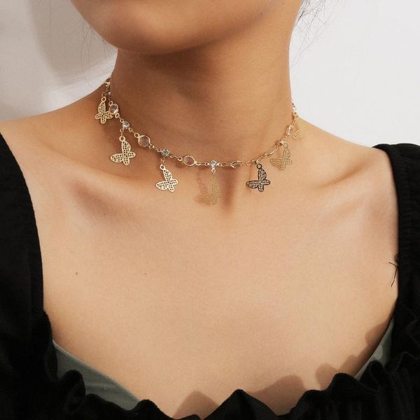 chokers 2021 women's jewelry, temperament short splicing heart-shaped necklace, simple tassel butterfly diamond mixed necklace, Golden;silver
chokers 2021 women's jewelry, temperament short splicing heart-shaped necklace, simple tassel butterfly diamond mixed necklace, Golden;silver