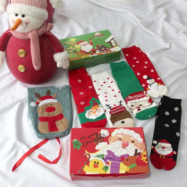 5pairs christmas thick winter socks santa claus cartoon cute women snow print art year chiristmas gift, Black;white
5pairs christmas thick winter socks santa claus cartoon cute women snow print art year chiristmas gift, Black;white