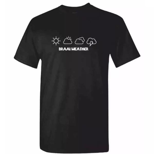 braai weather tshirt - mens funny south african africa barbecue t shirt bbq gift, White;black
braai weather tshirt - mens funny south african africa barbecue t shirt bbq gift, White;black