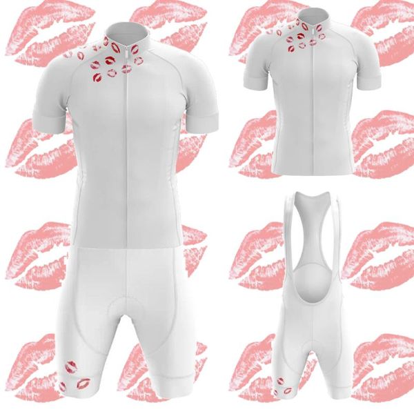 red lip print hombre white short sleeve bike clothing bib shorts gel breathable pad cycling jersey set racing sets, Black;blue
red lip print hombre white short sleeve bike clothing bib shorts gel breathable pad cycling jersey set racing sets, Black;blue