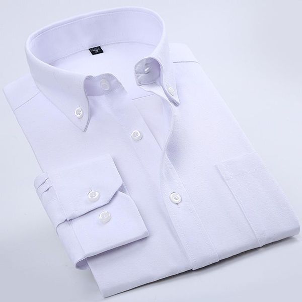men's dress shirts parklees 2021 oxford cotton for men long sleeve slim white button down collared shirt office casual camisas, White;black
men's dress shirts parklees 2021 oxford cotton for men long sleeve slim white button down collared shirt office casual camisas, White;black