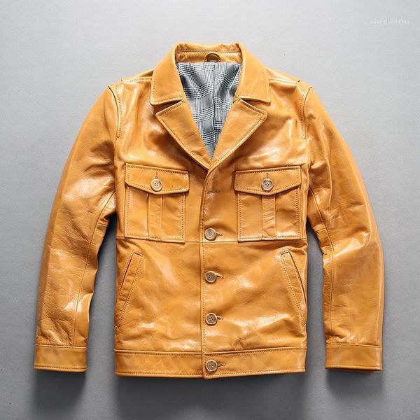 men's leather & faux avirex 2021 slim fit real jacket turn down collar yellow genuine men casual coat, Black
men's leather & faux avirex 2021 slim fit real jacket turn down collar yellow genuine men casual coat, Black