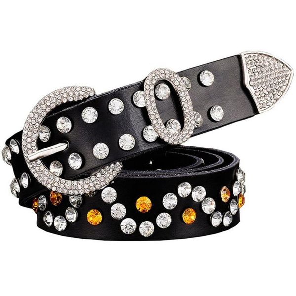 belts woman fashion rhinestone genuine leather luxury punk belt ladies shining silver pin buckle female for jeans, Black;brown
belts woman fashion rhinestone genuine leather luxury punk belt ladies shining silver pin buckle female for jeans, Black;brown