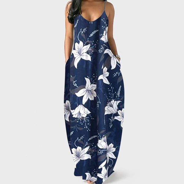 casual dresses flower print long maxi dress sleeveless women summer v-neck black strappy spaghetti strap loose vestido, Black;gray
casual dresses flower print long maxi dress sleeveless women summer v-neck black strappy spaghetti strap loose vestido, Black;gray