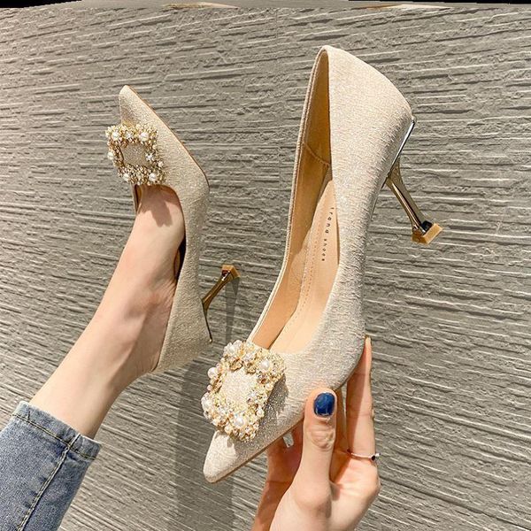luxury dress shoes high 2021 spring and autumn french women's pointed thin heels summer champagne wedding sho 21, Black
luxury dress shoes high 2021 spring and autumn french women's pointed thin heels summer champagne wedding sho 21, Black